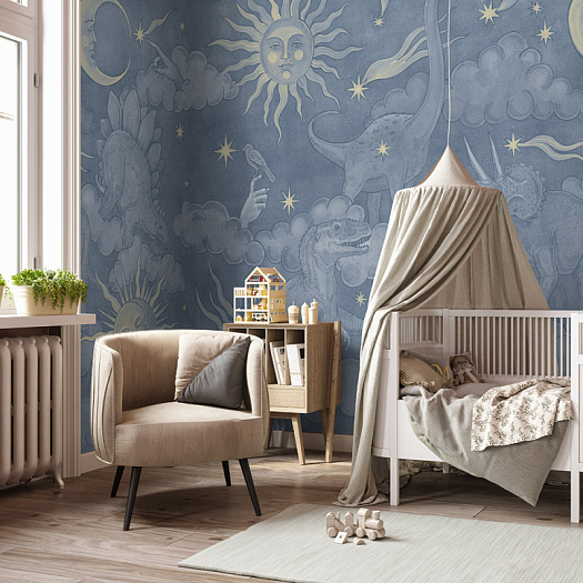 Фотообои в интерьере артикул ASTROZAVRUS 1, CREATIVE, Factura Фотообои в интерьере артикул ASTROZAVRUS 1, CREATIVE, Factura