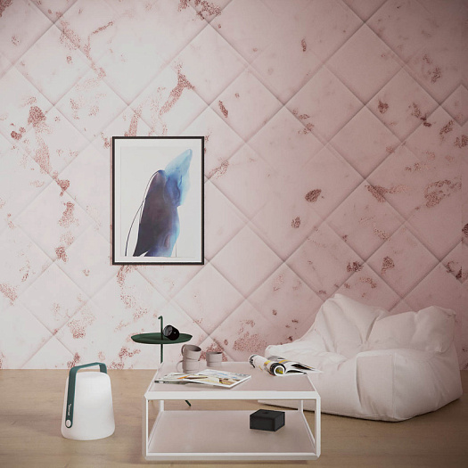 Фотообои в интерьере артикул Pink It Marble 8, PINK IT MARBLE, Wall street